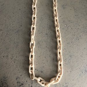 Nude/Cream Chain Link Necklace